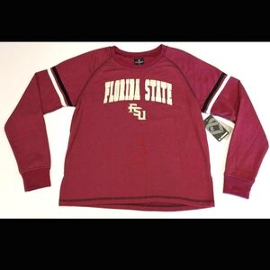 Women's Colosseum Florida State University FSU Long Sleeve Shirt M (NWT)